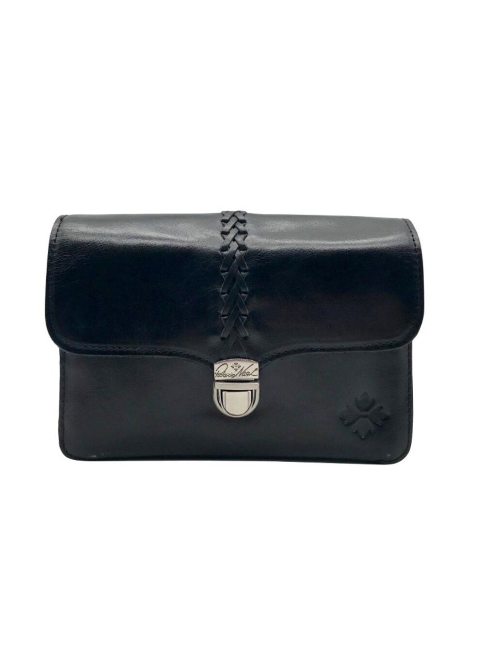 Patricia Nash Black Leather Crossbody Bag